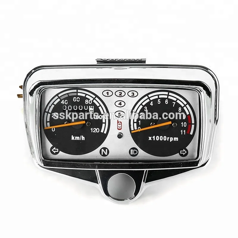 
HAISSKY high quality CG125 motorcycle chrome speedometer 