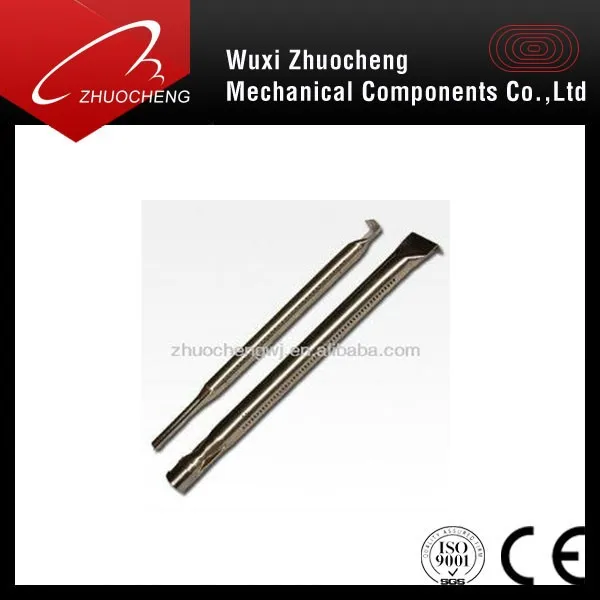 Straight tubular grill burner, virous options