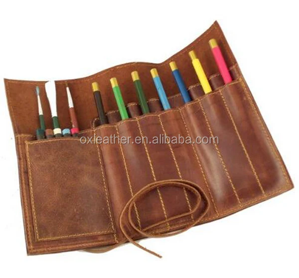Twilight Retro Bandage Synthetic Leather Pen Bag Pencil Case Makeup Pouch