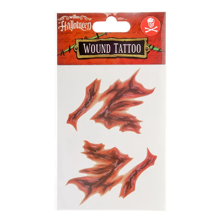 Переноса воды искусство татуировки наклейки Хэллоуин Тыква дизайн