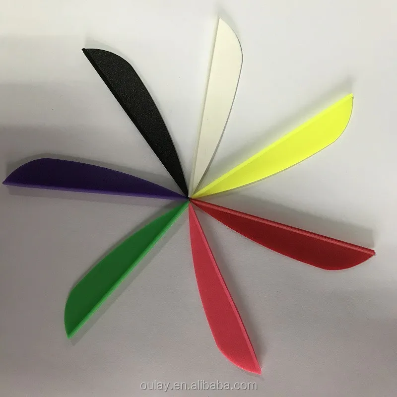 1.75 inch  2 inch  2.5 inch  3 inch 4 inch and 5 inch Parabolic TPU Plastic Vanes For Bow And Arrows