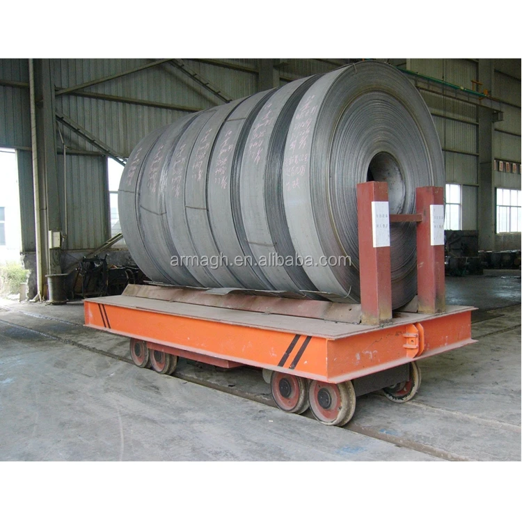 electric rail cart platform cable drum power rail coil transfer cart