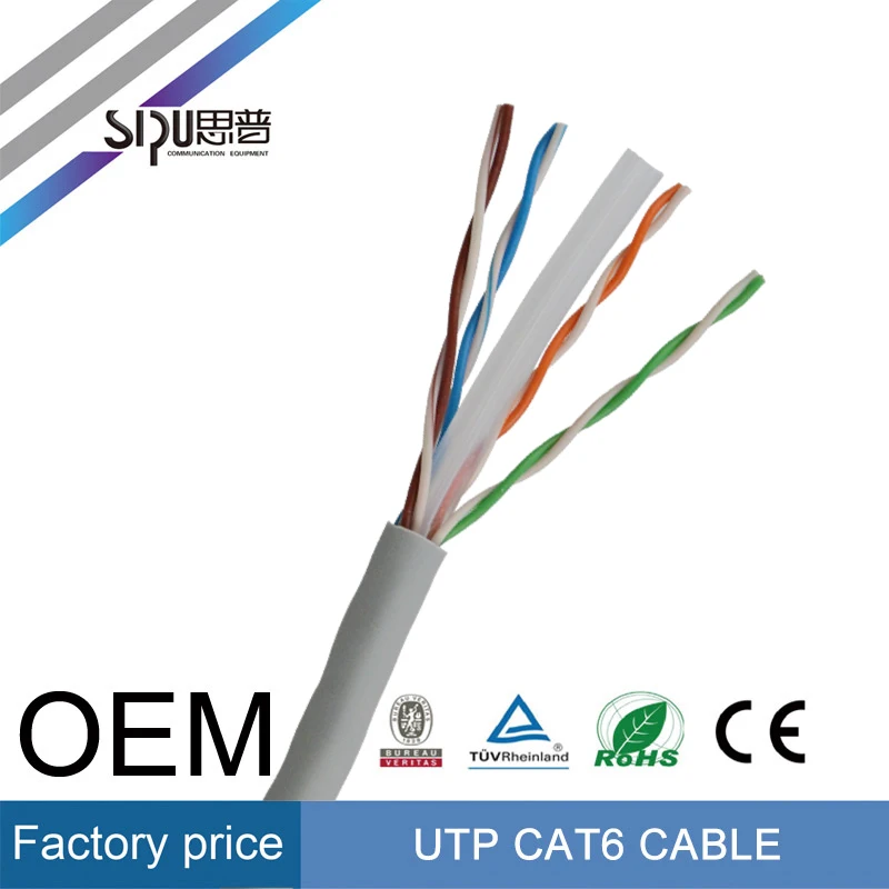 SIPU низкая цена cat6 ethernet кабель для сети лучший кабель utp cat 6 lan кабель