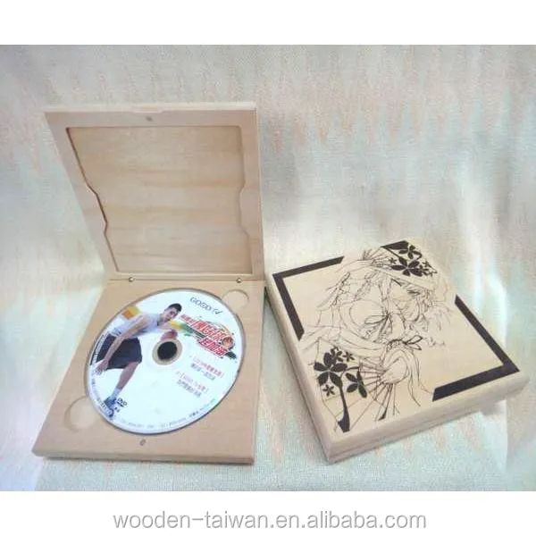 
Custom High Quality Wooden Cd Box/wooden Dvd Case 