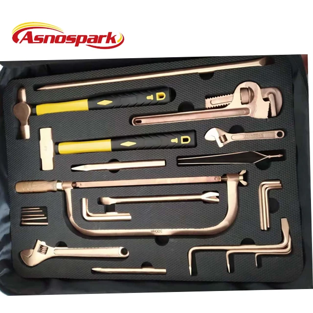 Non sparking beryllium copper alloy 85pcs tools wrench set
