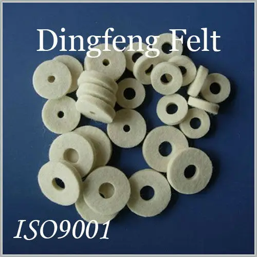 Wool felt washers, felt ring seals, felt pads