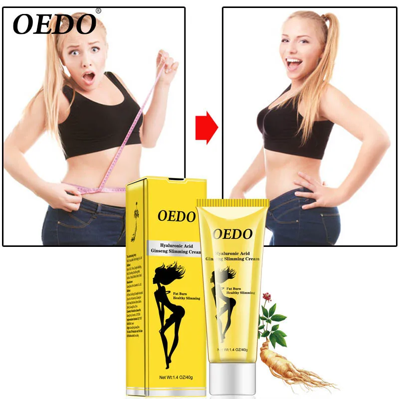 Оптовая продажа OEDO здоровый быстрого похудения Сжигание жира удаление целлюлита, потери веса и поддержания Гиалуроновая кислота экстракт женьшеня крем для похудения