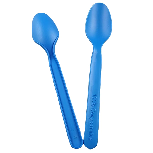 EcoNewLeaf 7 inch Disposable Tasting Spoons CPLA Bio Degradable Compostable Spoons 1000pcs