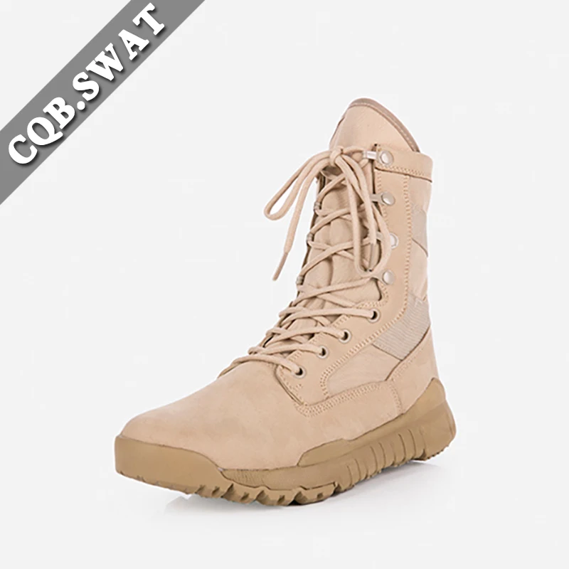 Hot Selling Desert Hiking Boots Gender Tactical Combat Boots Beige Men Winter Shoes Cement Rubber Shoes Spring Ankle