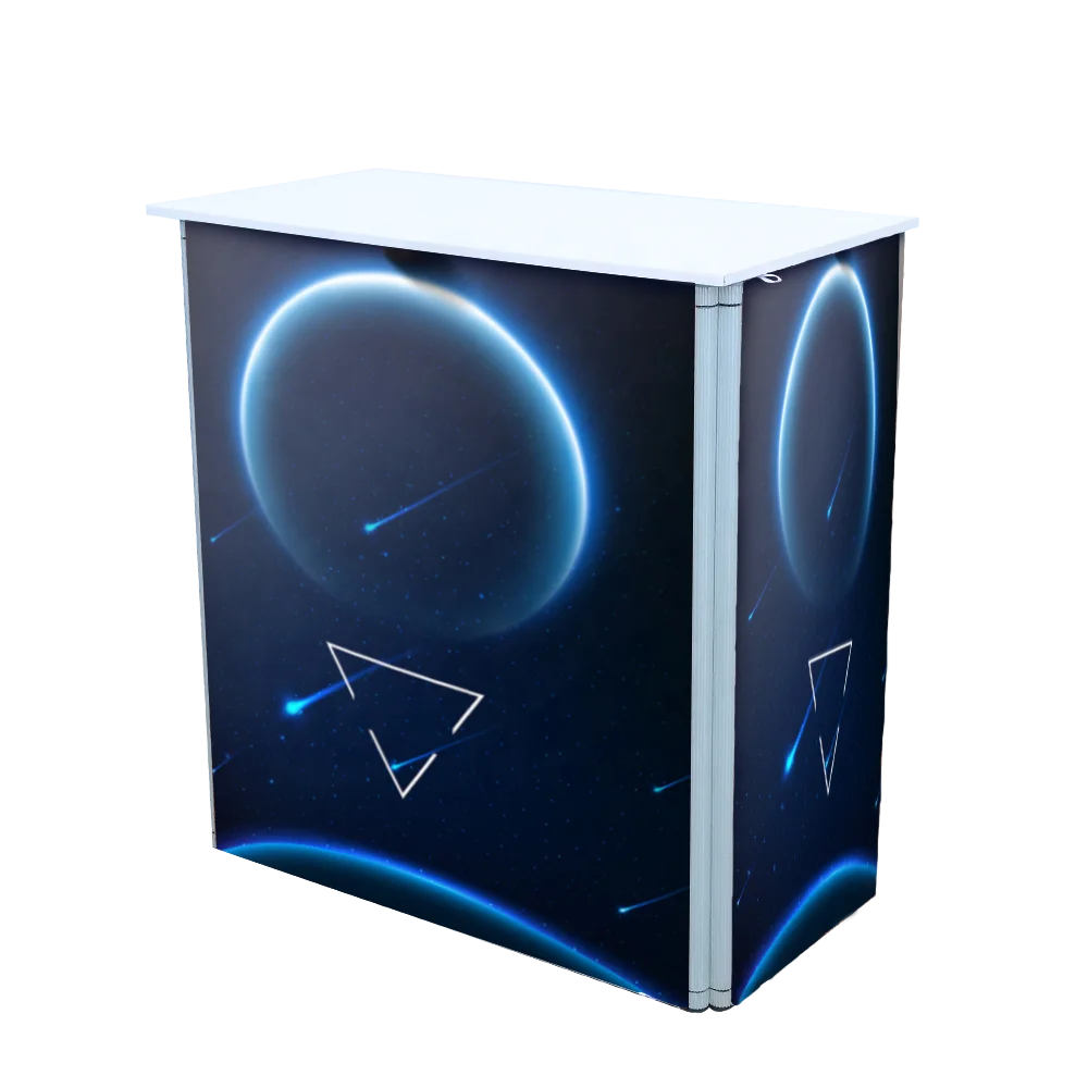 Advertising and display of advertising materials portable promotion counter