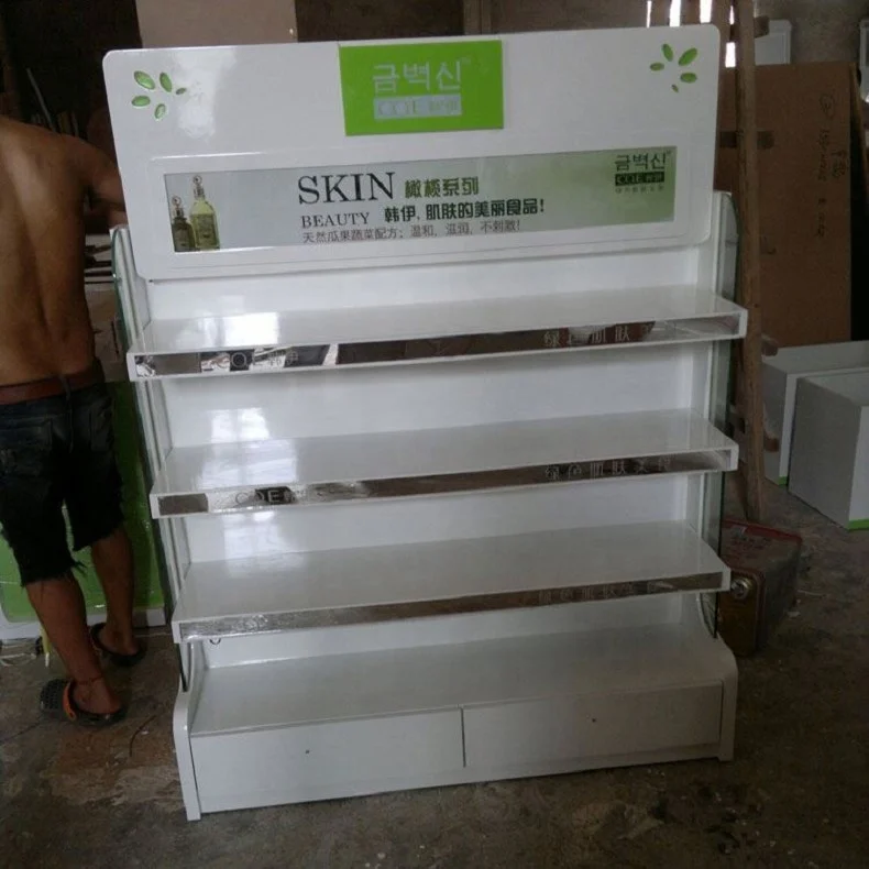 Luxury Lots Cosmetics Furniture maybelline Cosmetics Kiosk Makeup Stand Shop Design for Sale