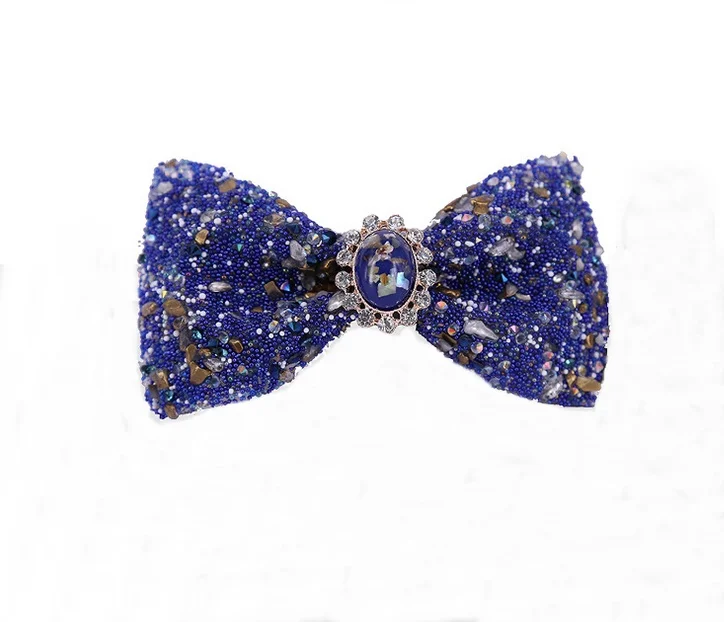 Factory Making High Quality Luxury Crystal Mens Party  Bowties