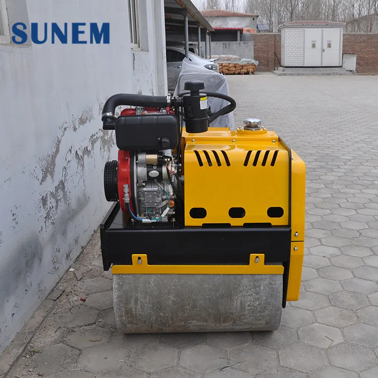 China Mini 715 mm 25 KN 30Hz Vibratory Asphalt Road Roller