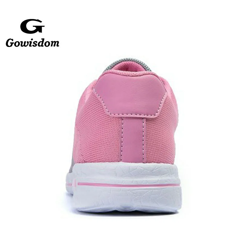 Up Knit Pu Sport Running Shoes Factory Wholesale Lightweight Breathable Lace Women TEXTILE+PU 100 Pairs GOWISDOM TEXTILE 200000