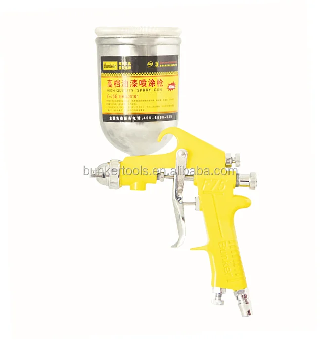 F75G Paint Spray Gun 600cc plastic cup