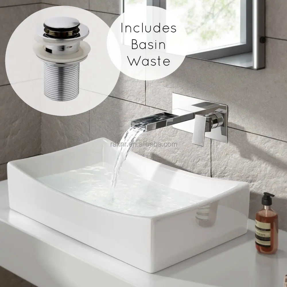 No.Y4504 Cheap Wall Mounted Chrome Waterfall Basin Faucet