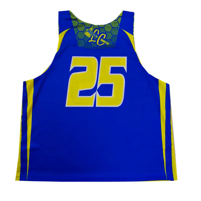 
Custom design reversible lacrosse pinnies 