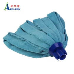 Hot Selling Replacement  Indoor Cleaning Fabric Floor Microfiber Mop  Yarn Head With Plastic Clip