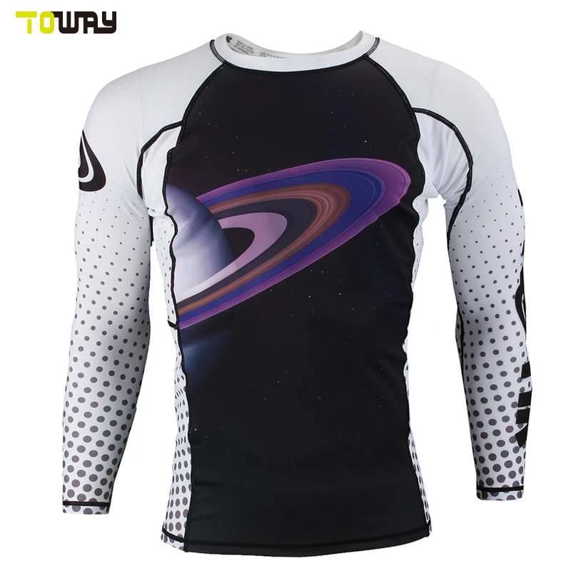 softextile 3/4 sleeve men compression shirt