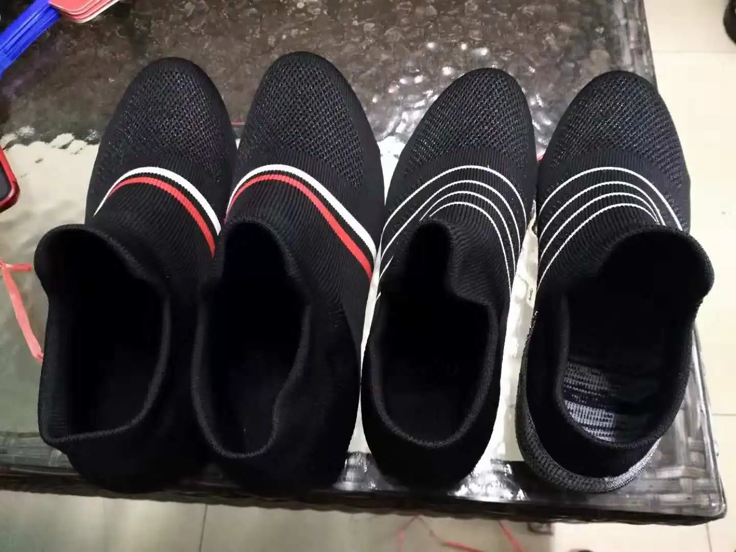 
6F single feeder sock shoes upper knitting machine 