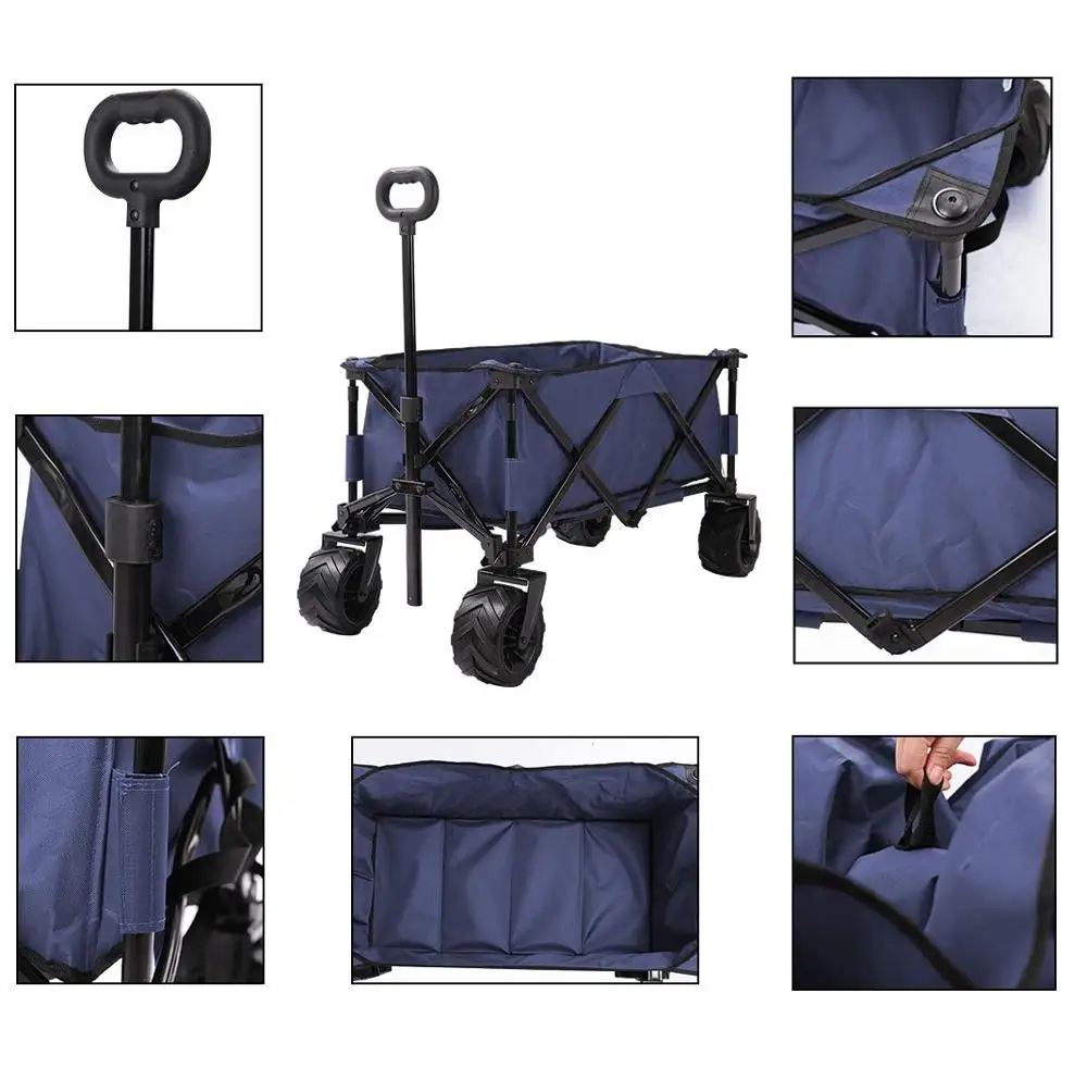 Складная Алюминиевая тележка для сада и пляжа