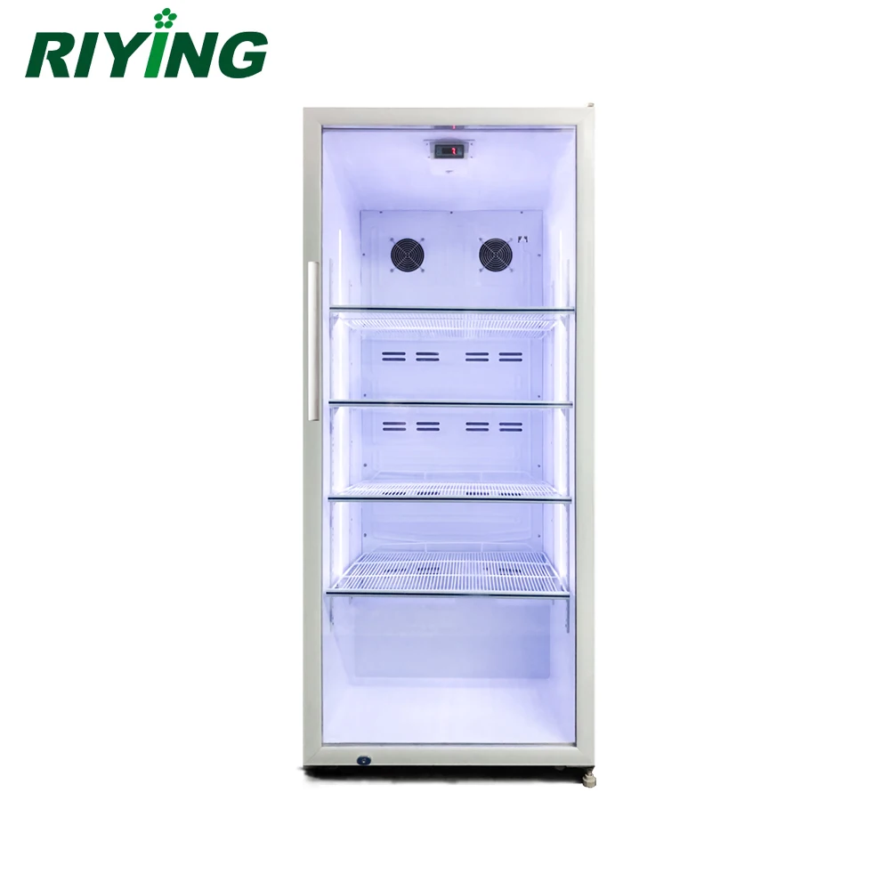 Commercial Upright Glass Door Showcase Display Freezer for Cold Drink