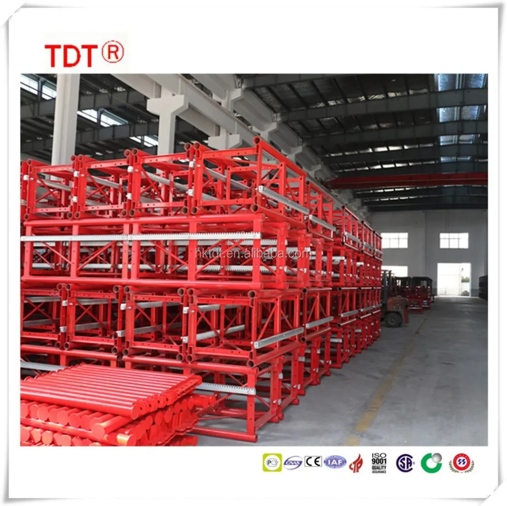 Building hoist mast section with rack and pinion,Outdoor elevator construction parts