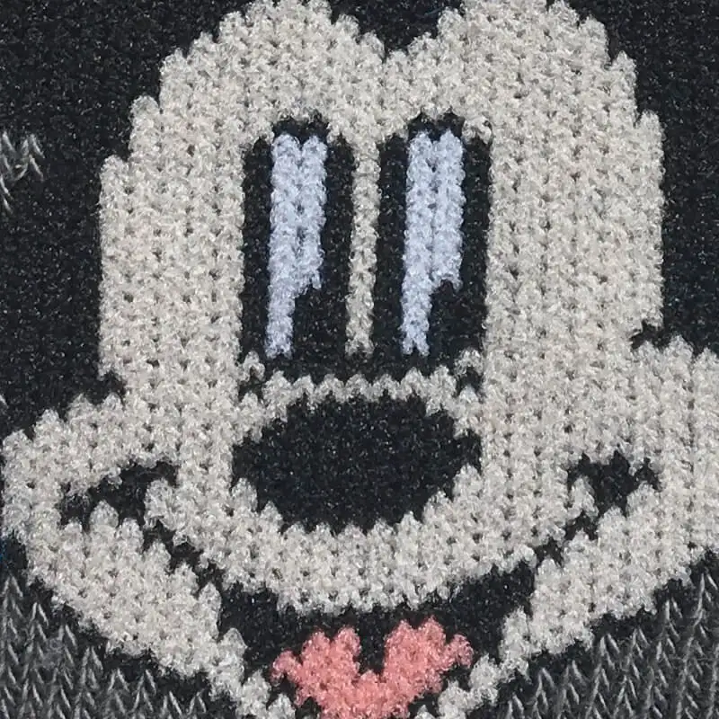 Kids Anti-slip Indoor Play Socks with Grips and Cute Mouse Cuffs