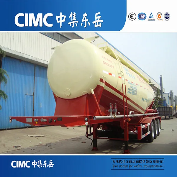  CIMC 50cbm 3 оси Сухой порошок транспортировки навального цемента бак