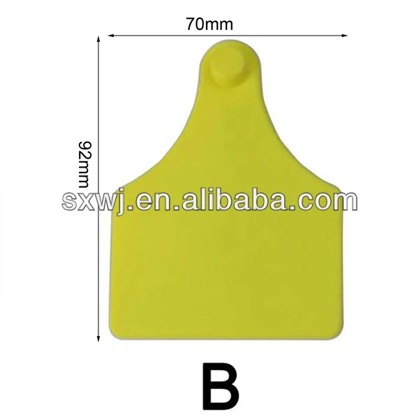 WJ405-BF Veterinary cow blank ear tag tracking security ear tags