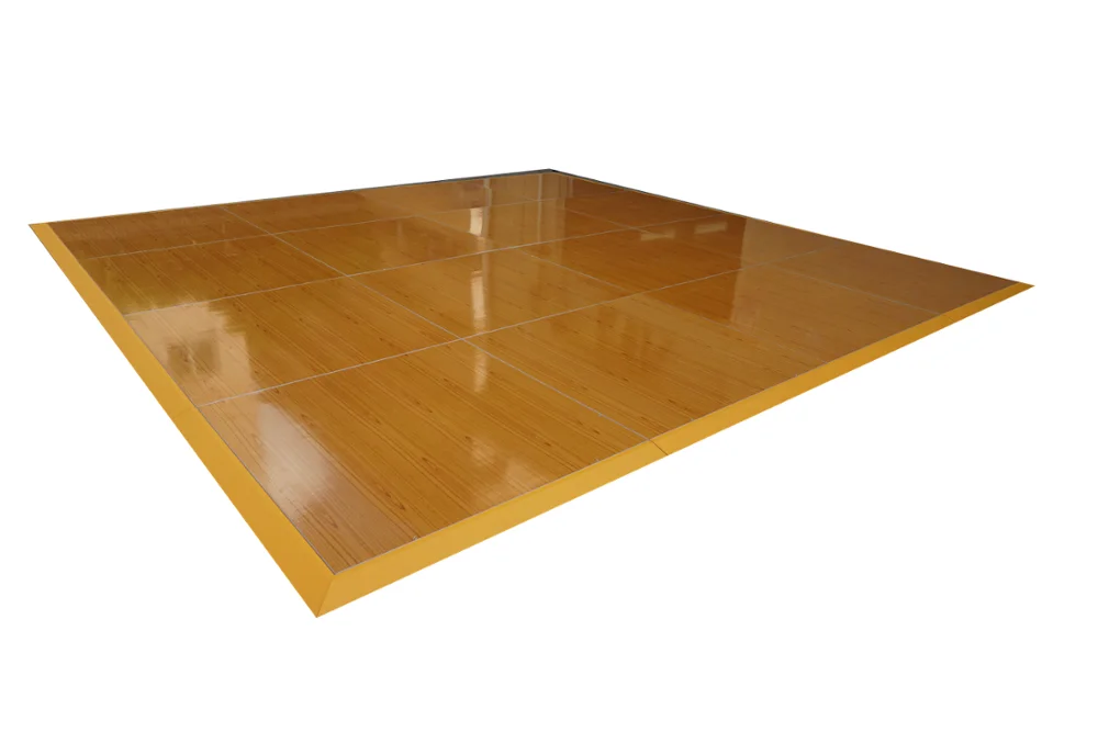 RK factory 5x5m portatil brillo blanco pista de baile para la venta