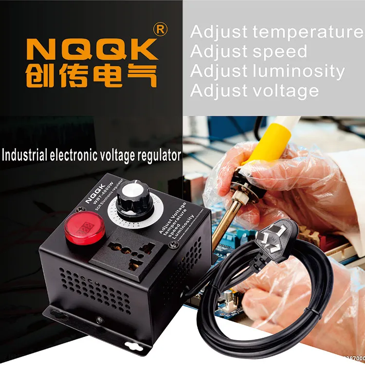 4000W SCR Voltage Electronic Regulator for Dimming Thermostat DC Motor Speed Controller Adjustment