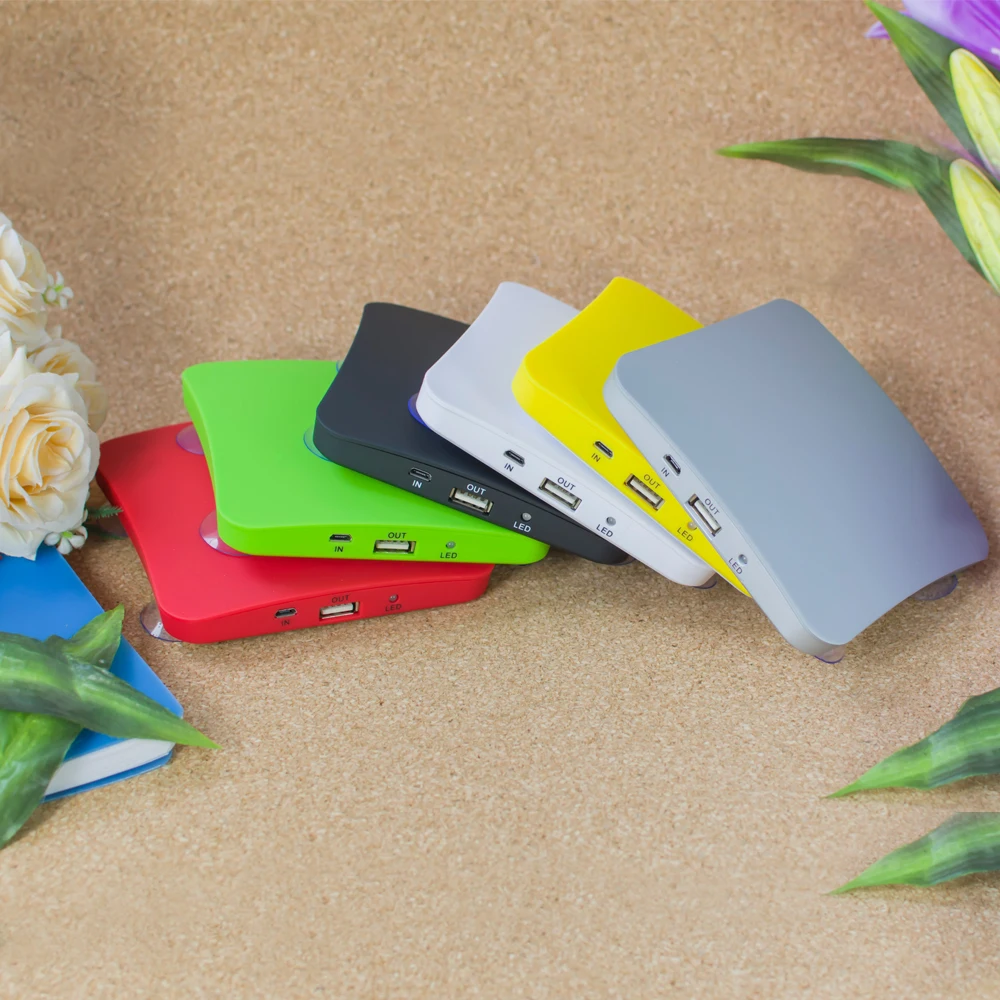 Дешевый рекламный подарок запатентованный дизайн 5200 mah Window Solar Power Bank