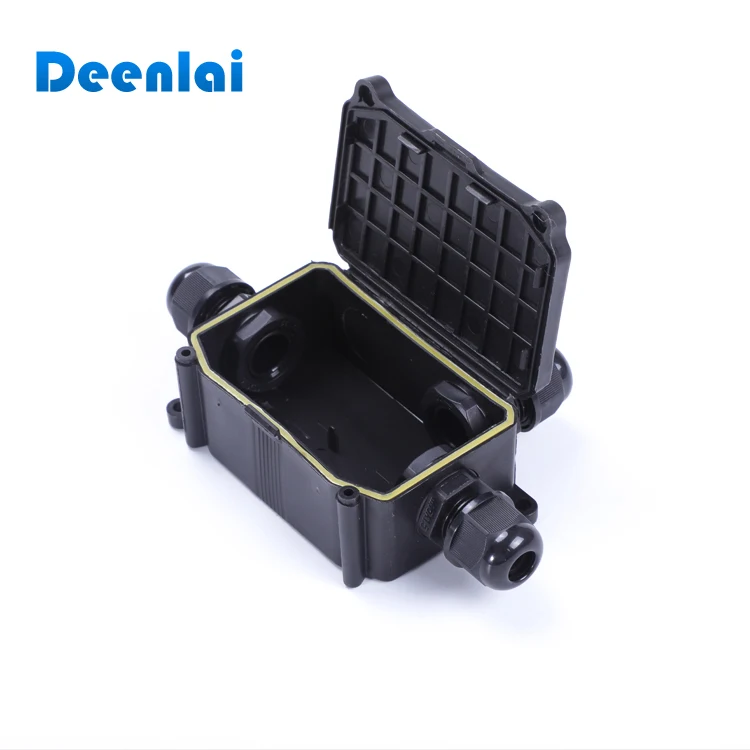 3 Way Outdoor Electronic Plastic IP66 Waterproof Junction Box with cover linked