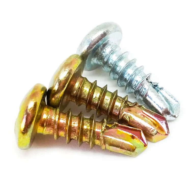 
China hardened bottom price pan head self drilling screw White Galvanized Screw Self Drill Screw/tornillos 