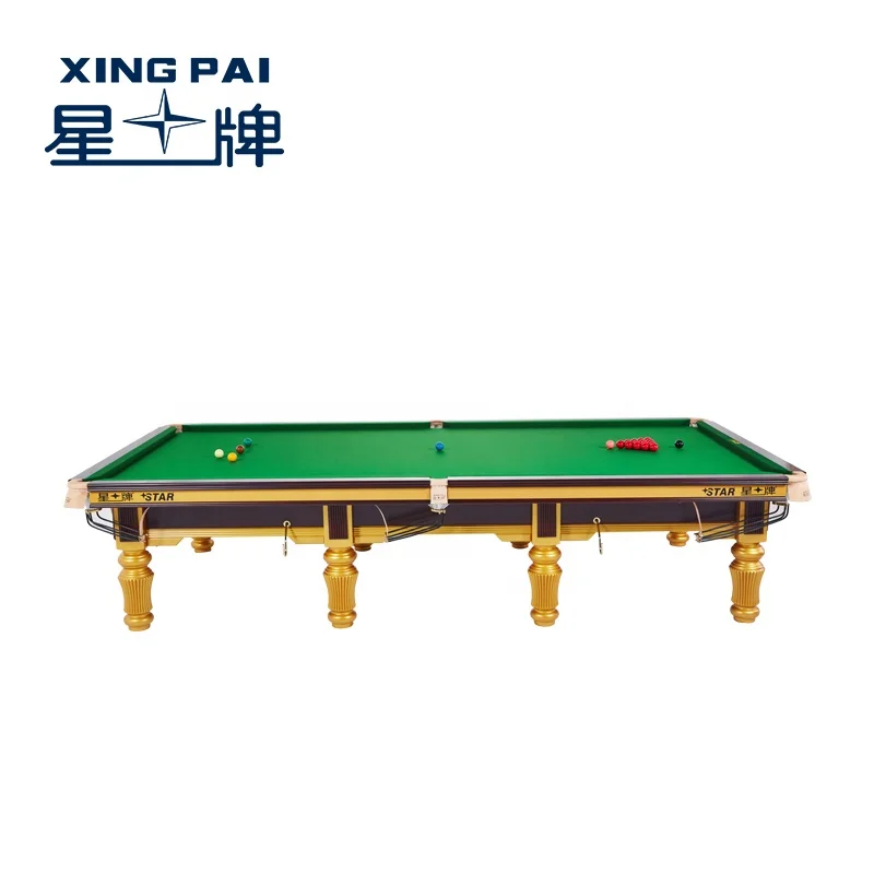 Full Size WPBSA Designated Exclusive Official XW101-12S 12Ft Xingpai Slate Steel Cushion Tournament Star Snooker Table