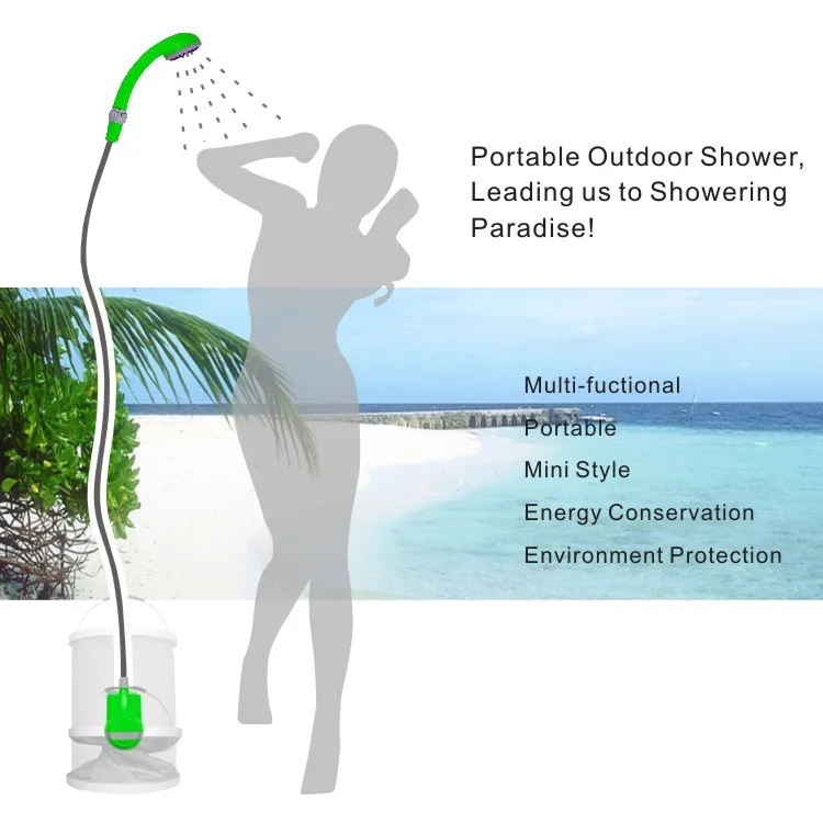 Camping Electric  Battery Powered Portable Shower for outdoor Activity