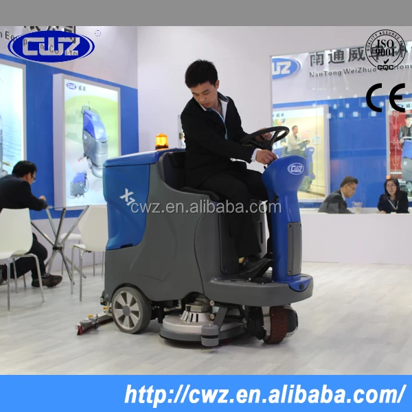 Dual brush multifunctional ceramic tile floor cleaning machine
