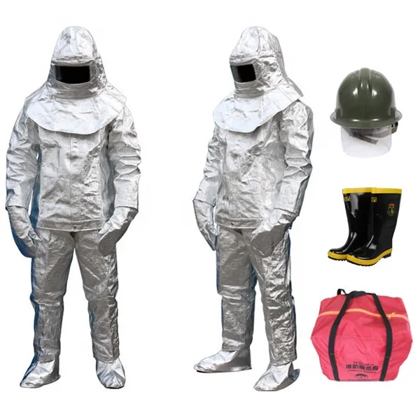 Professional safety aluminized fire proximity suit