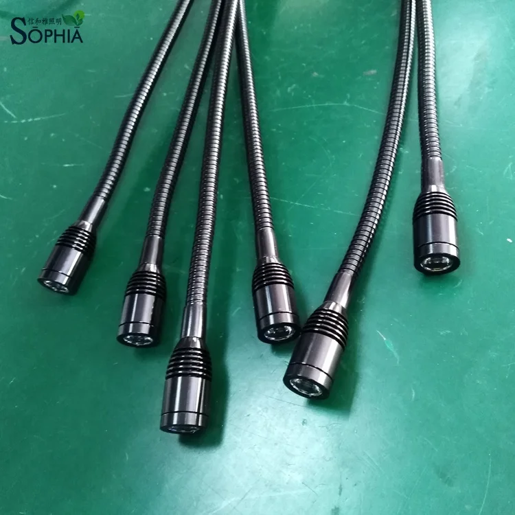 1w 3W 12v 24v 120v 230v gooseneck lamp for precision machine