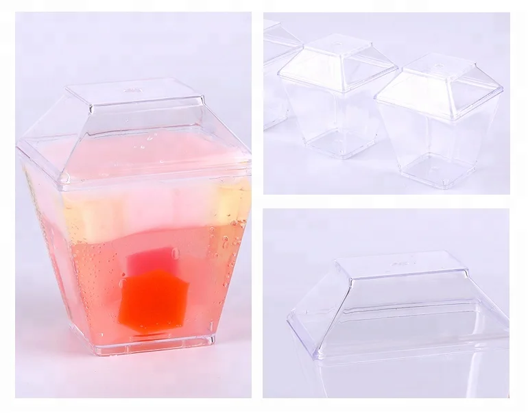 popular food grade plastic 3.5oz transparent ice cream cup with lid