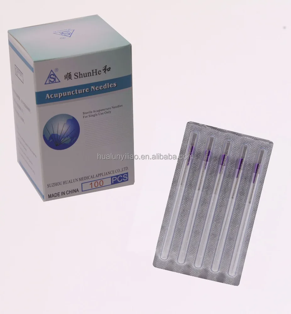 Sterile stainless steel handle acupuncture needle shunhe new products