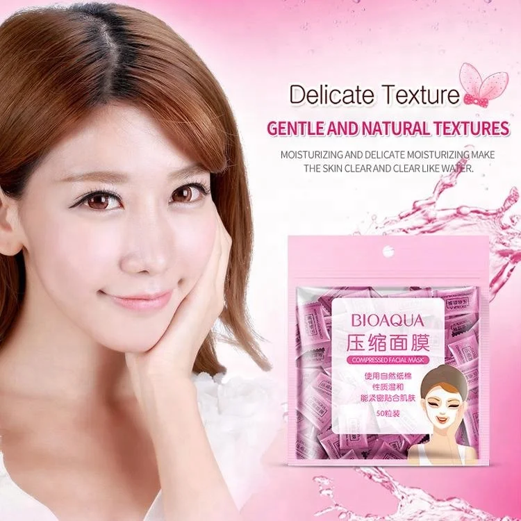 BIOAQUA Pro-thin Skin Care DIY Disposable Nonwoven Fabric Compressed Facial Mask