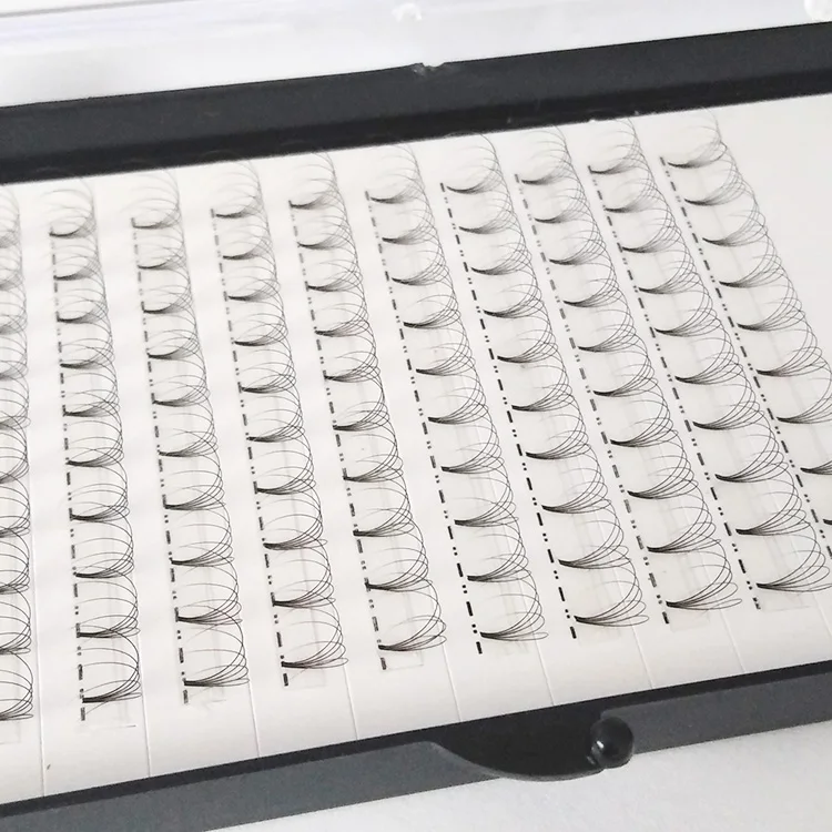 
Private label 0.07 0.10 Korea synthetic hair 2d 3d 4d 5d 6d 8d J B C CC D curl Premade volume fans 