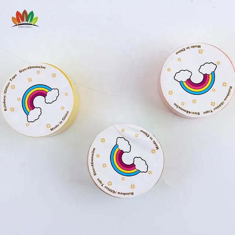 
Holographic Unicorn decorative rainbow jumbo plastic tape 