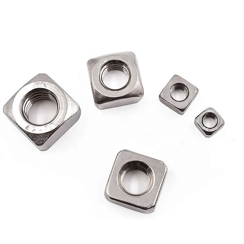 Sandingsheng high quality DIN557 M2.5/M3 nickel plating square nut