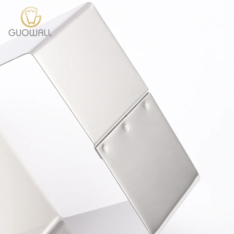 6/8/10cm Stainless Steel Square Shaped Mousse Cake Mould Set Of 3Pcs Dessert Ring With Different Sizes Cake Tools