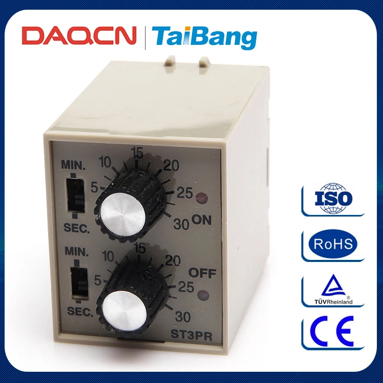 DAQCN Прочный Китайский Низкой Мощности ST3P-R 220В Электрический Реле времени