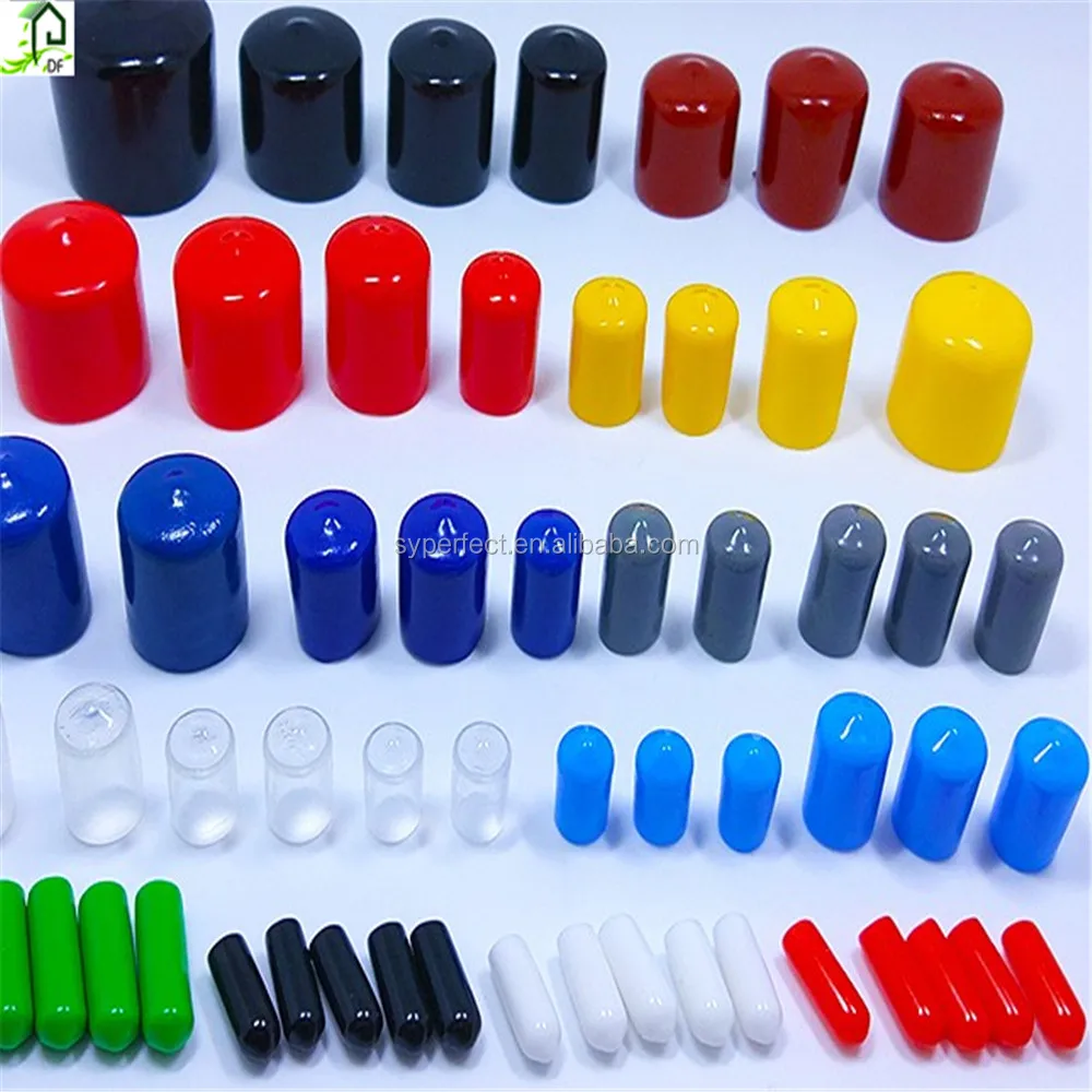 Custom Made Soft Rubber Protector Cover Vinyl Round PVC Bolt Cap