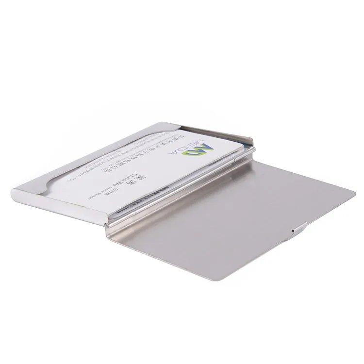 Stainless Steel Business Metal Name Card Holder personality metal business card holder Aluminum card case